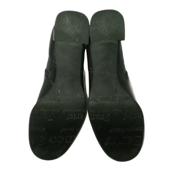 Franco Sarto Boots, Black Vegan Leather, Stretch Fabric, Ankle Booties Womens 10 - Picture 8 of 10